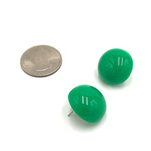 Load image into Gallery viewer, True Green Retro Button Stud Earrings