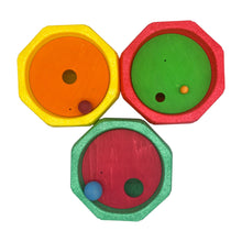 Load image into Gallery viewer, **Pre-order (Ships in 2-3 Weeks)**6-Piece Rolling Discs Set for Stepping Stones – Includes 6 Wooden Balls in Varying Sizes