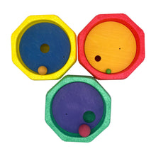 Load image into Gallery viewer, **Pre-order (Ships in 2-3 Weeks)**6-Piece Rolling Discs Set for Stepping Stones – Includes 6 Wooden Balls in Varying Sizes