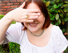 Load image into Gallery viewer, Chunky Titanium Statement Necklace