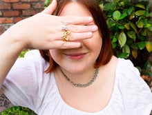 Load image into Gallery viewer, Chunky Titanium Statement Necklace
