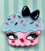 Load image into Gallery viewer, Cupcake Cutie Brooch by Miss Fluff x Lipstick &amp; Chrome