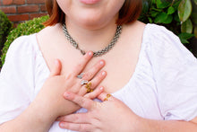 Load image into Gallery viewer, Chunky Titanium Statement Necklace