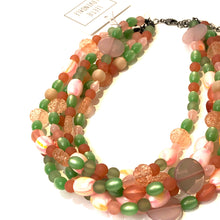 Load image into Gallery viewer, Peachy Sweet Sylvie Statement Necklace