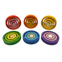 Load image into Gallery viewer, 24-Piece Rainbow Nesting Rings