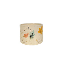 Load image into Gallery viewer, Wind &amp; Leaves Speckled Vases with 22k Gold Accents and Optional Hand Poured Candle