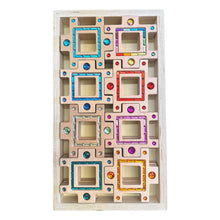 Load image into Gallery viewer, **Pre-order (Ships in 2-3 Weeks)**Wooden Gemlight Window Blocks – 16-Piece Colorful Open-Ended Play Set with Storage Box