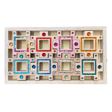 Load image into Gallery viewer, **Pre-order (Ships in 2-3 Weeks)**Wooden Gemlight Window Blocks – 16-Piece Colorful Open-Ended Play Set with Storage Box