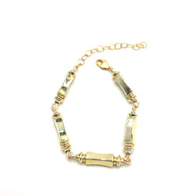 Load image into Gallery viewer, Column Gold Fluted Betsy Bracelet
