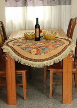 Load image into Gallery viewer, Tache Colorful Country Rustic Floral Morning Awakening Woven Tapestry Tablecloth (3089B)