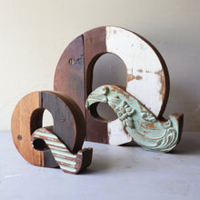 Load image into Gallery viewer, Reclaimed Wooden Letters