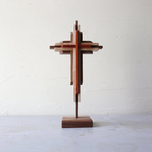 Load image into Gallery viewer, Small Layered Cross With Stand