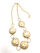 Load image into Gallery viewer, Gold Moon Rock Stations Necklace