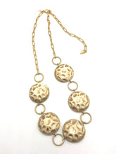 Load image into Gallery viewer, Gold Moon Rock Stations Necklace