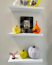 Load image into Gallery viewer, Jack-O'-Lantern Teardrop Jar in Tiki Orange