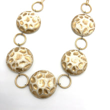 Load image into Gallery viewer, Gold Moon Rock Stations Necklace