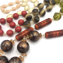Load image into Gallery viewer, Aztec Beach Rosary Rope Chain Necklace