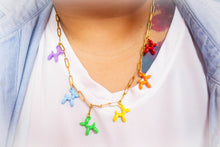Load image into Gallery viewer, Rainbow Balloon Animal Titanium Necklace