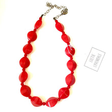 Load image into Gallery viewer, Cherry Red Retro-Fab Marco Necklace