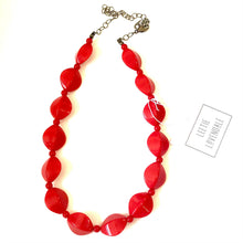Load image into Gallery viewer, Cherry Red Retro-Fab Marco Necklace