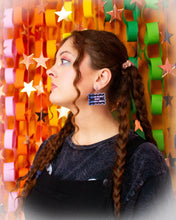 Load image into Gallery viewer, "Trans People Make America Great" Dangle Earrings