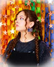 Load image into Gallery viewer, "Trans People Make America Great" Dangle Earrings