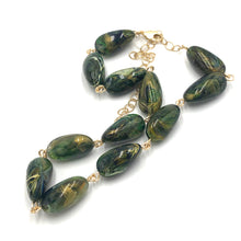 Load image into Gallery viewer, Green &amp; Gold Terra Firma Amelia Necklace