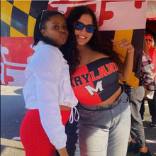 Load image into Gallery viewer, Maryland Terps Two Tone Tube Top