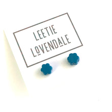 Load image into Gallery viewer, Turquoise Deco Daisy Stud Earrings