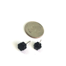 Load image into Gallery viewer, Black Deco Daisy Stud Earrings