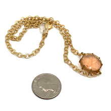 Load image into Gallery viewer, Pink Quilted Heirloom Glass Shortie Necklace - Med Shortie