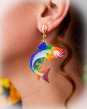 Load image into Gallery viewer, Rainbow Trout Earrings