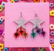 Load image into Gallery viewer, Radiant Rainbow Star Earrings