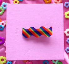 Load image into Gallery viewer, Rainbow Striped Barrettes