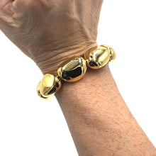 Load image into Gallery viewer, Golden pebbles Stretch Bracelet