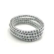 Load image into Gallery viewer, Silver Surfer Stack and Stretch Bracelet Set