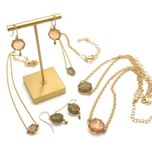 Load image into Gallery viewer, Pink Petite Heirloom Glass Shortie Necklace