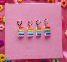 Load image into Gallery viewer, Rainbow Cake Earrings