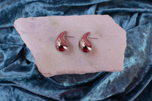 Load image into Gallery viewer, Puff Tear Drop Titanium Earrings