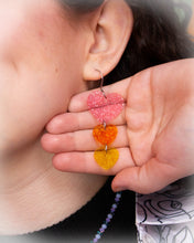 Load image into Gallery viewer, I'll Love You Forever-Trio Heart Earrings