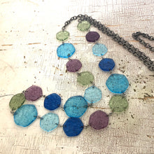 Load image into Gallery viewer, Seaside 'Stained Glass' Ice Chip Rope Necklace