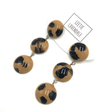 Load image into Gallery viewer, Wild Spotted Tri Dot Earrings