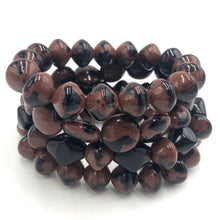 Load image into Gallery viewer, Wild Spotted Stack and Stretch Bracelet Set