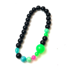 Load image into Gallery viewer, Neon Dance Lucite Stretch Bauble Necklace - Shortie
