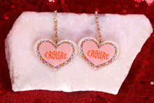 Load image into Gallery viewer, "Casual" Heart Statement Earrings