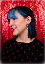 Load image into Gallery viewer, We Are Meant to Be-Titanium Heart Drop Earrings