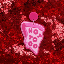 Load image into Gallery viewer, HOT-TO-GO Pizza Chappell Roan Earrings