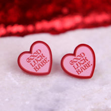 Load image into Gallery viewer, Good Luck Babe Stud Earrings