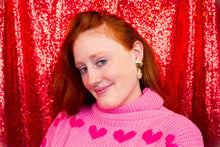 Load image into Gallery viewer, Best Day With You-Pearl Heart Dangles