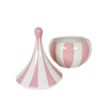 Load image into Gallery viewer, Big Top Stripes Teardrop Jars in Pink Cadillac